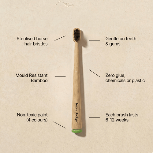 KIDS Natural Bristle Toothbrush (4-pack)