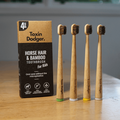 KIDS Natural Bristle Toothbrush (4-pack)