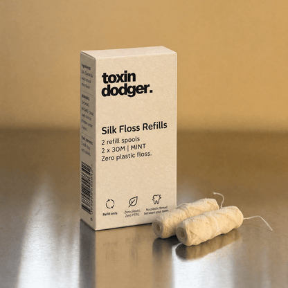 Zero Plastic Silk Dental Floss - Refill (2x Spools)